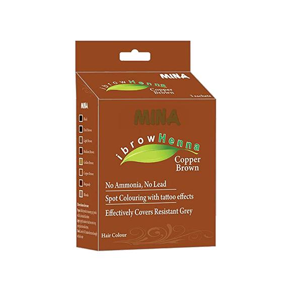 Mina Henna rézvörös szemöldökfesték  (3x1g)