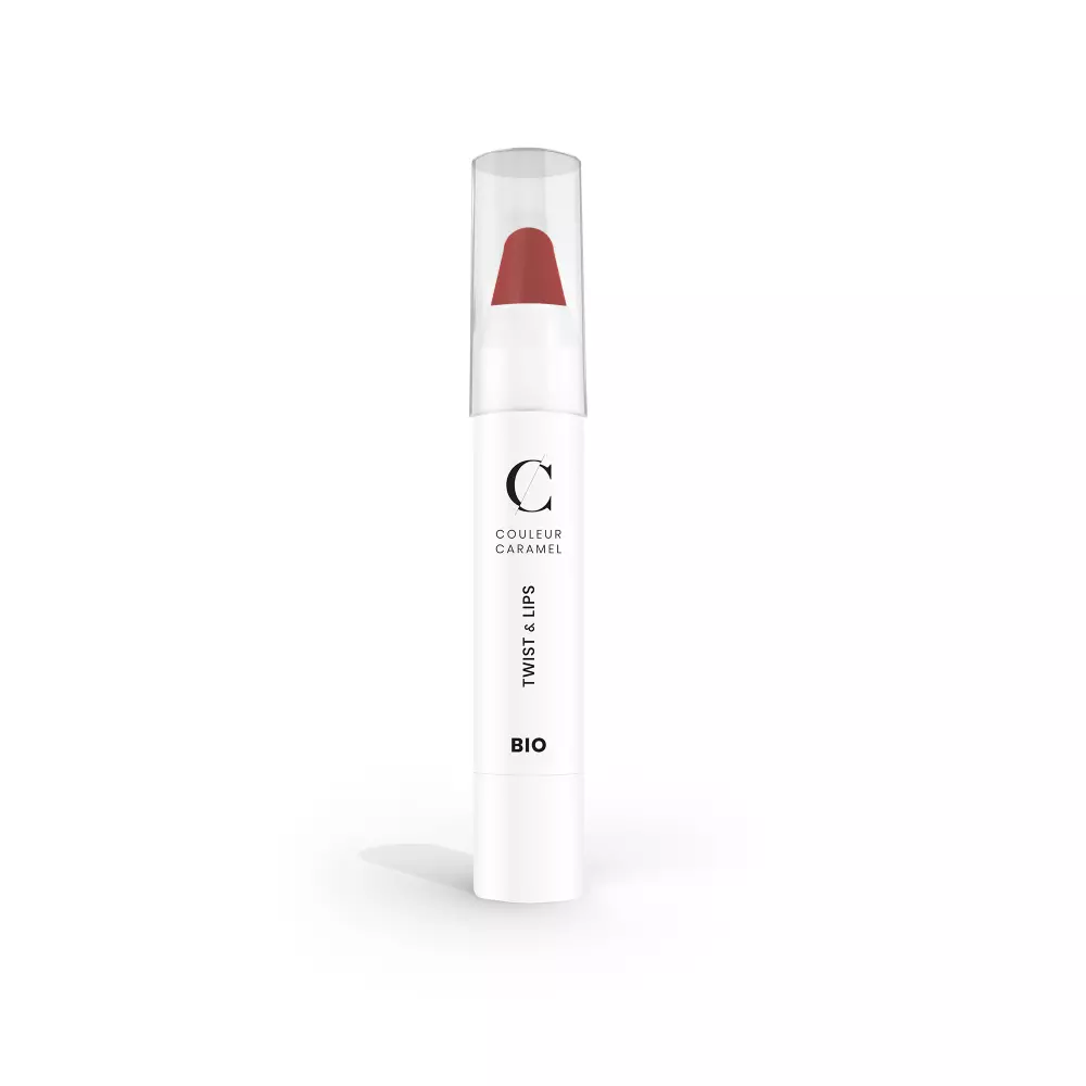 Couleur Caramel  Twist & lips rúzsceruza - oxid-vörös