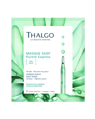 THALGO Express Purity Shot Mask - Tisztító hatású fátyolmaszk 20 ml