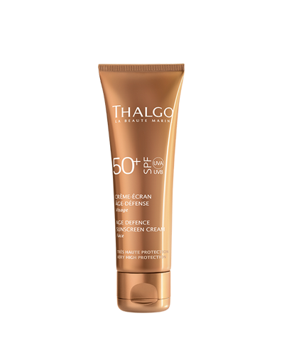 THALGO Age Defence Sun Cream SPF50 - Anti-age Napvédő Arc- és Dekoltázs Krém 50ml